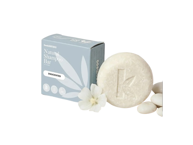 Seek Bamboo Natural Shampoo Bar, Unscented, 3.2 oz/91 g