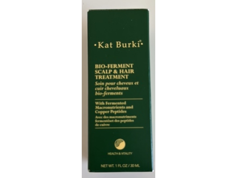 Kat Burki Bio-Ferment Scalp & Hair Treatment, 1 fl oz/30 mL