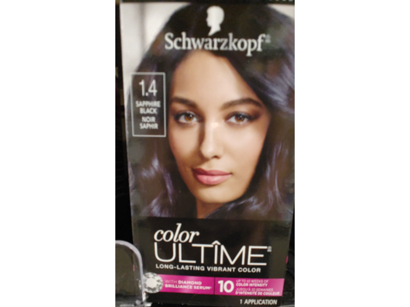 Schwarzkopf Color Ultime Hair Color Cream, 1.4 Sapphire Black, 1 Application