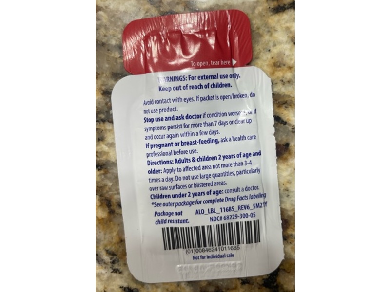 Alocane plus Topical Anesthetic/Antiseptic Gel, 0.12 fl oz/3.55 mL