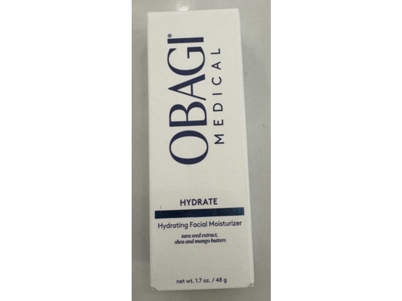 Obagi Medical Hydrating Facial Moisturizer, Tara Seed Extract + Shea & Mango butters, 1.7 oz/48 g