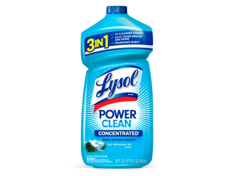 Lysol Power Clean Multi-Surface Cleaner, Cool Adirondack Air, 28 fl oz/828 mL