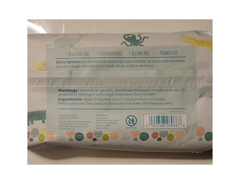 Little Me Gentle Formula Baby Wipes, 60 Count, Pack Of 3