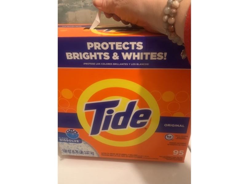 Tide Powder Laundry Detergent, Original, 95 Loads, 108 oz/3.07 kg