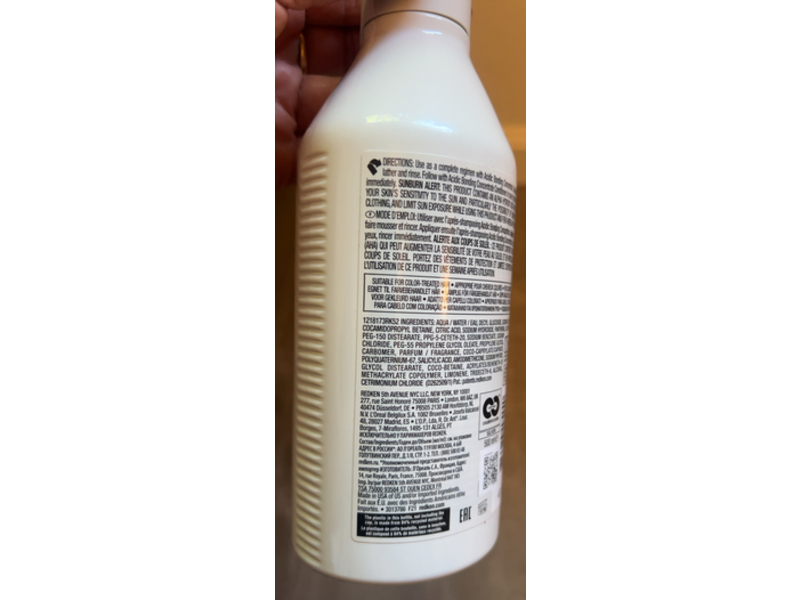 Redken Acidic Bonding Concentrate Shampoo, Citric Acid +, 16.9 fl oz/500 mL