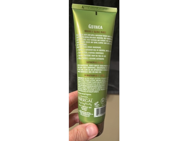 Naturtint Hair Food Color & Shine Mask, Quinoa, 5.07 fl oz/150 mL