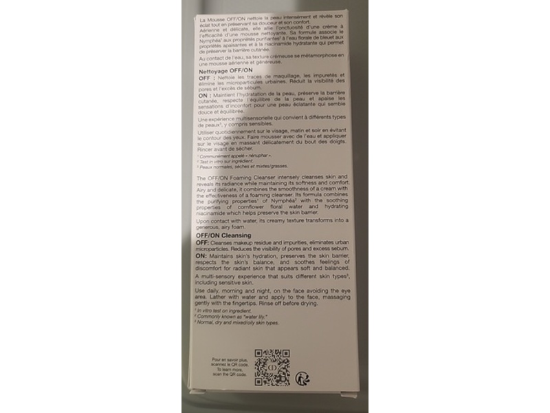 Dior La Mousse Off/On Foaming Cleanser, 5.072 oz/150 mL