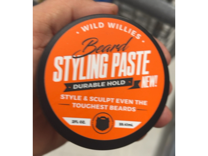 Wild Willies Beard Styling Paste, Durable Hold, 2 fl oz/59.41 mL