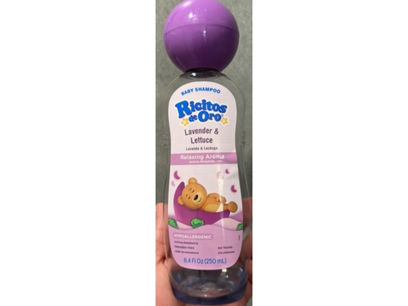 Ricitos de Oro Baby Shampoo, Lavender & Lettuce, 8.4 fl oz/250 mL, Pack Of 3