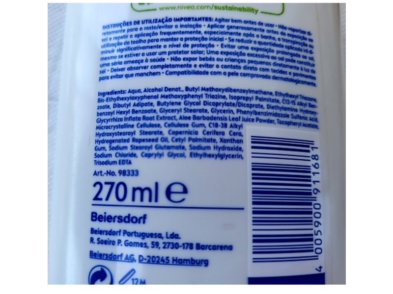 Nivea Sun Sensitive Immediate Protect, 50+, 270 mL