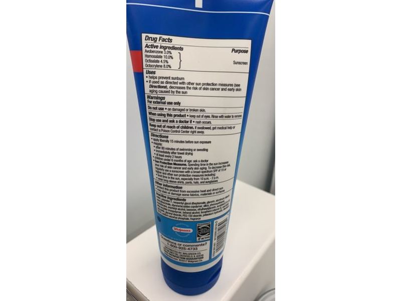 Walgreens Sport Sunscreen, SPF 50, Fresh Scent, 8 fl oz/236 mL