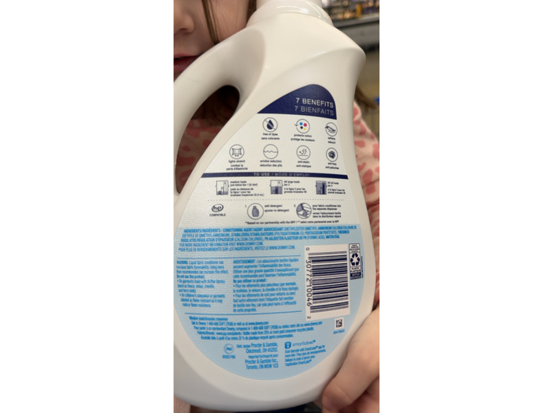 Downy Ultra Fabric Conditioner, Free & Gentle, 105 Loads, 77 fl oz/2.3 L