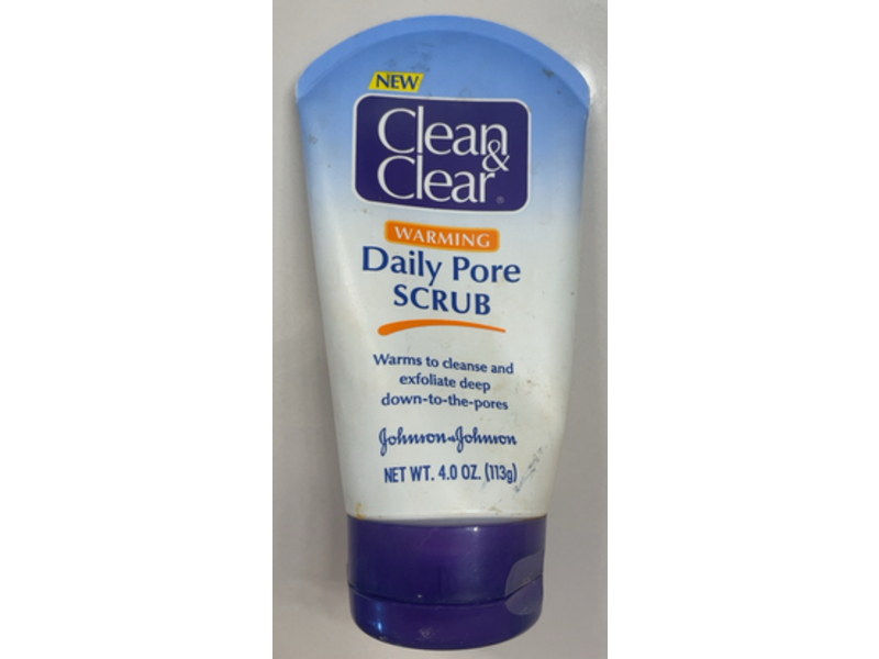 Clean & Clear Warming Daily Pore Scrub, 4.0 oz/113 g, Pack of 3