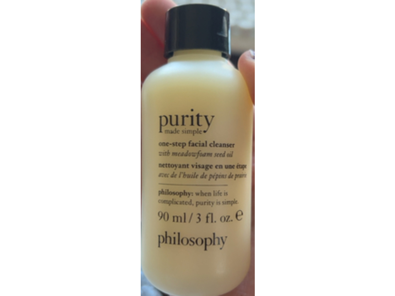 philosophy purity One-Step facial cleanser, Meadowfoam Seed Oil, 3 fl oz/90 mL