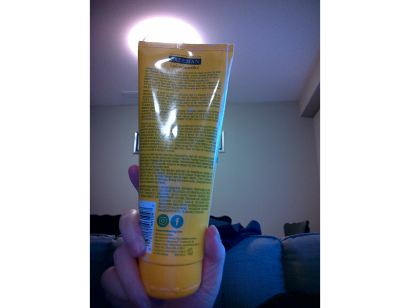 Freeman Feeling Beautiful Dual-Action Mask, Clay Mask + Cleanser, Manuka Honey + Tea Tree, 6 fl oz/175 mL