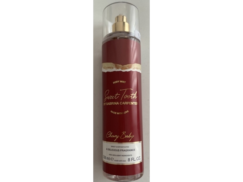 Sweet Tooth By Sabrina Carpenter Body Mist, Cherry Baby, 8 fl oz/236 mL
