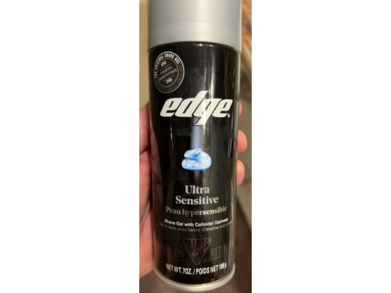 Edge Ultra Sensitive Shave Gel, 7 oz/198 g