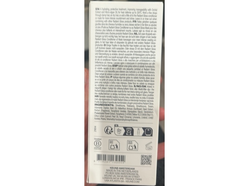 Keune Radiant Gloss Illume Infusion, Orchid Extract, 3.4 fl oz/100 mL