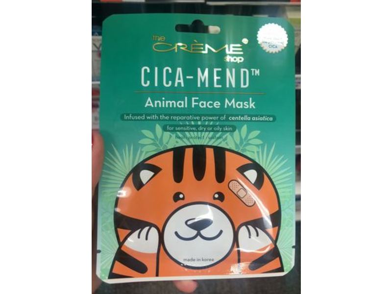 The Creme Shop Cica-Mend Animal Face Mask, 0.88 oz/25 g, Pack Of 3