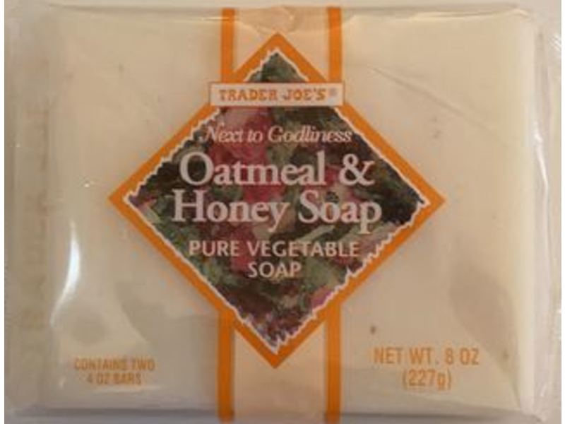 Trader Joe's Oatmeal & Honey Soap, 8 oz/227 g, Pack Of 2