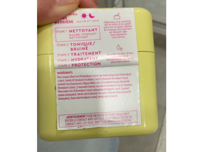 Byoma Melting Balm Cleanser, Barrier Lipid + Grapeseed Oil & Olive Fruit Extract, 2.12 oz/60 g