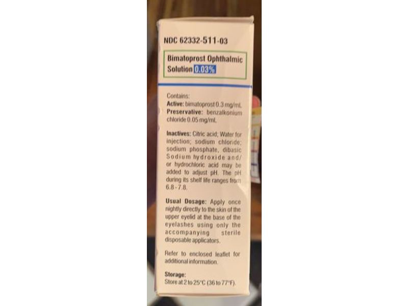 Bimatoprost Ophthalmic Solution 0.03% Alembic (RX)