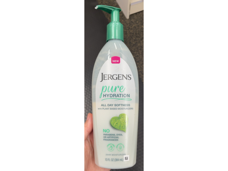 Jergens Pure Hydration Body Lotion, 13 fl oz/384 mL