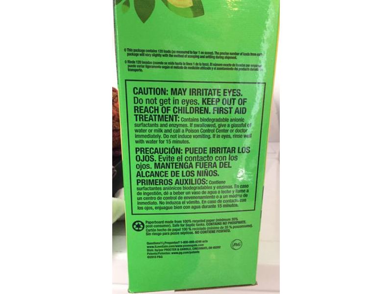 Gain Ultra Laundry Detergent, Original, 120 Loads, 137 oz/3.9 kg