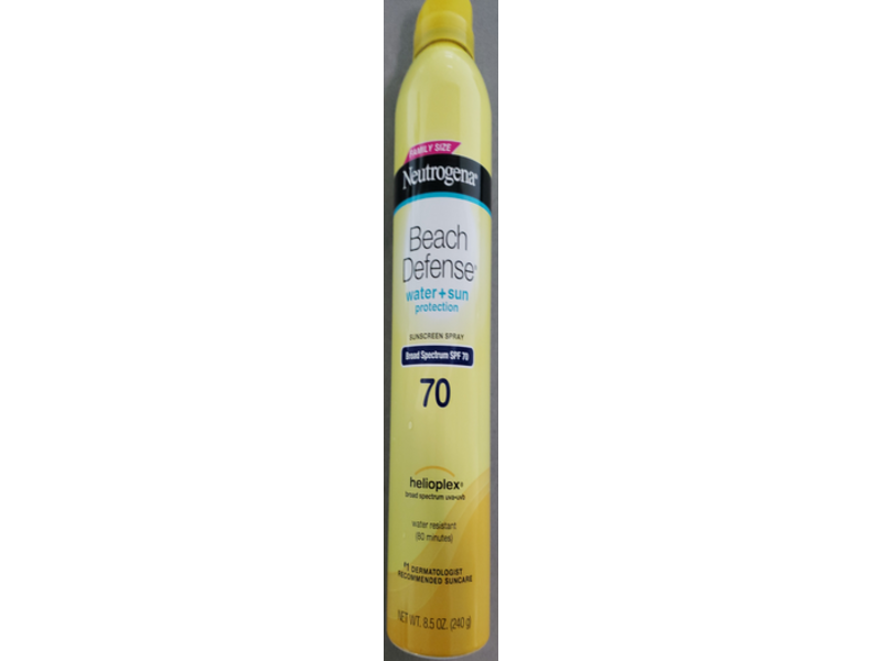 Neutrogena Beach Defense Sunscreen Spray, SPF 70, 8.5 oz/240 g