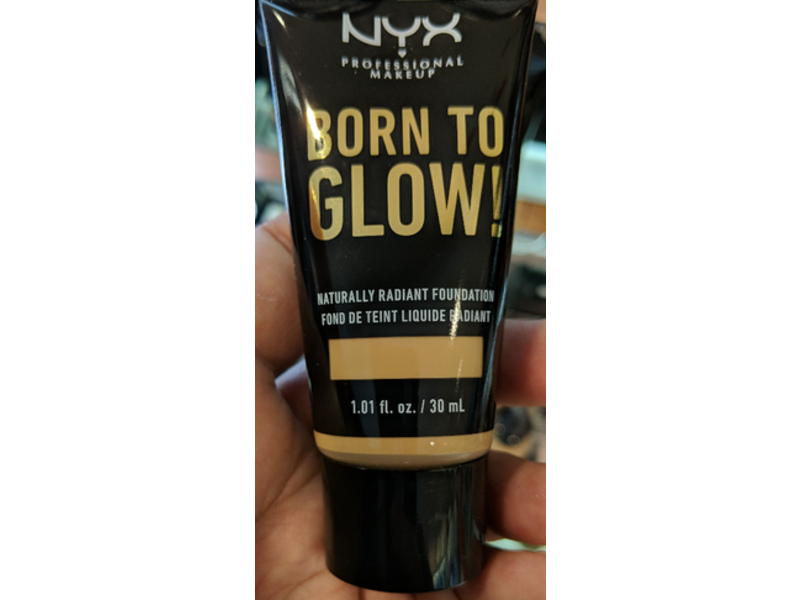 NYX Professional Makeup Born To Glow Foundation, 07, 1.01 fl oz/30 mL