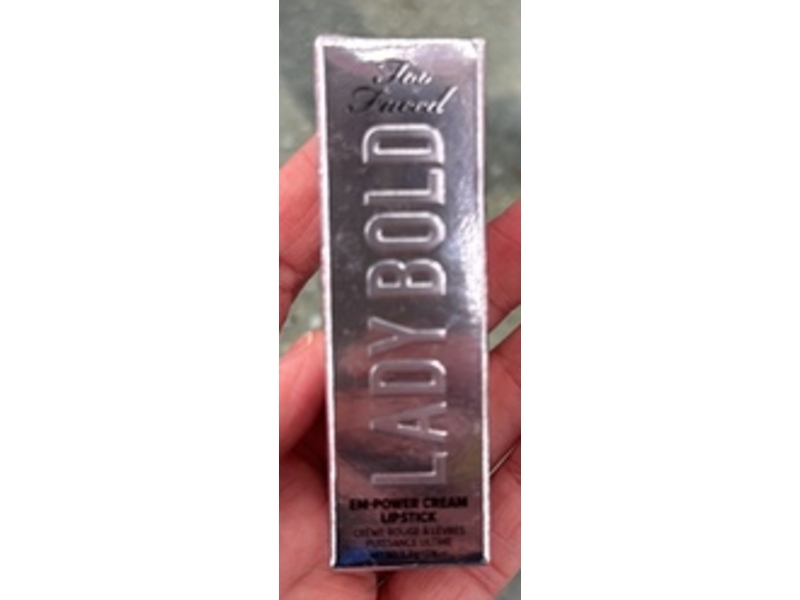 Too Faced Lady Bold Em-Power Cream Lipstick, Upgrade, 0.11 oz/3.3 g