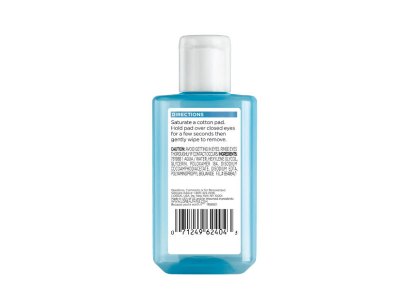 L'Oreal Paris Skincare Dermo-Expertise Oil-Free Eye Makeup Remover, 4 fl oz/118 mL