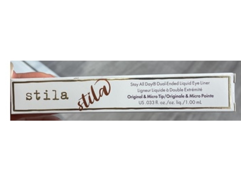 Stila Stay All Day Dual-Ended Liquid Eyeliner, Intense Black, 0.033 fl oz/1.00 mL