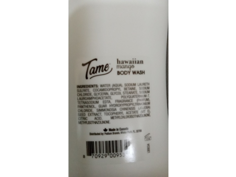 Tame Hawaiian Revitalizing Body Wash, Mango, 24 fl oz/710 mL