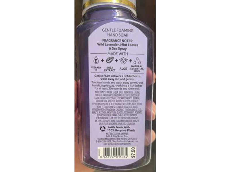 White Barn Gentle Foaming Hand Soap, Wild Lavender Mint, Natural Essential Oils, 8.75 fl oz/259 mL