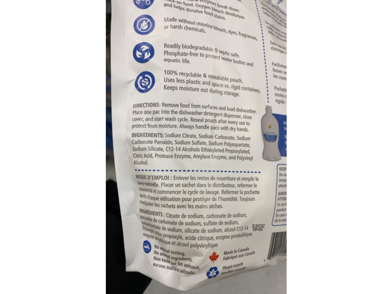 Eco Max Automatic Dishwasher Pacs, 50 Pacs, 31.8 oz/900 g