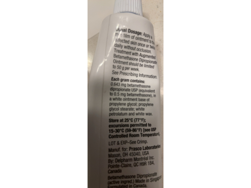 Augmented Betamethasone Dipropionate Ointment, 0.05%, 50 g, Prasco (Rx)