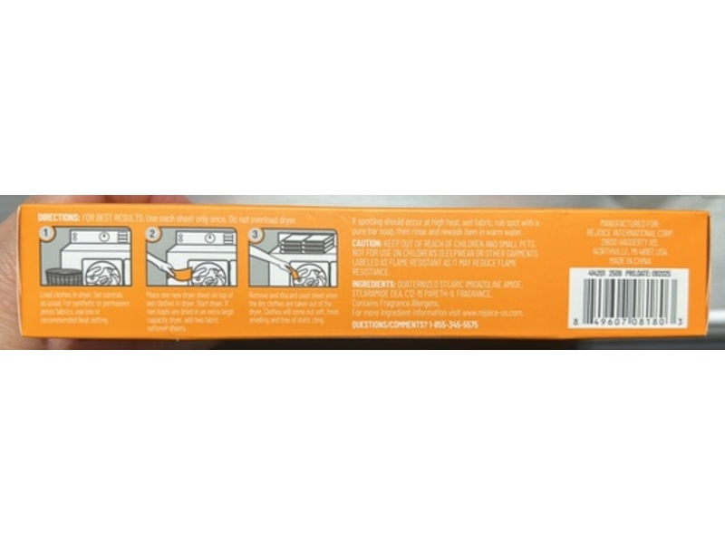 Homebright Brazilian Soil Fabric Softener Dryer Sheets, 40 Count