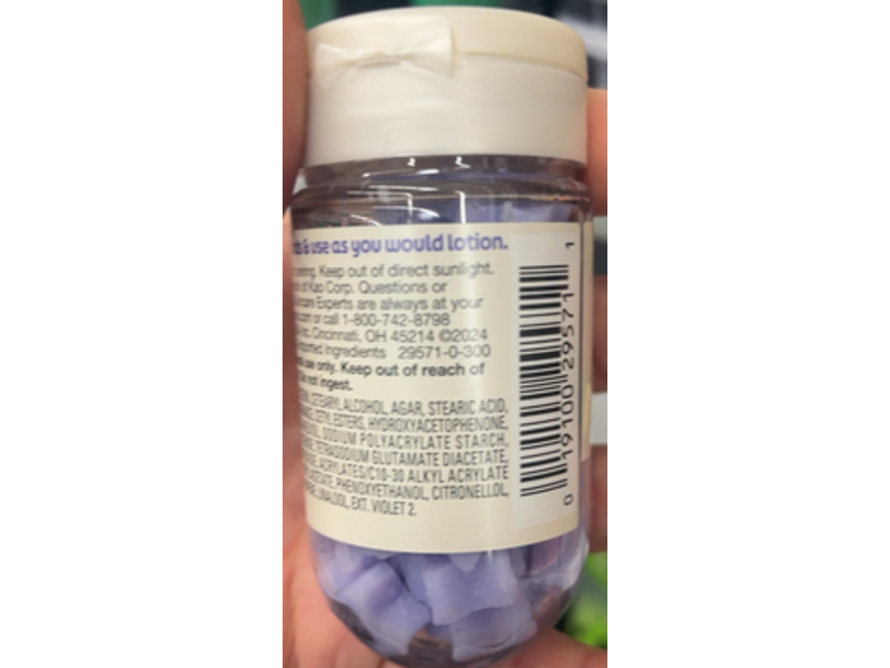 Jergens Star-Shaped Lotion Bursts, Lavender, 38 Count