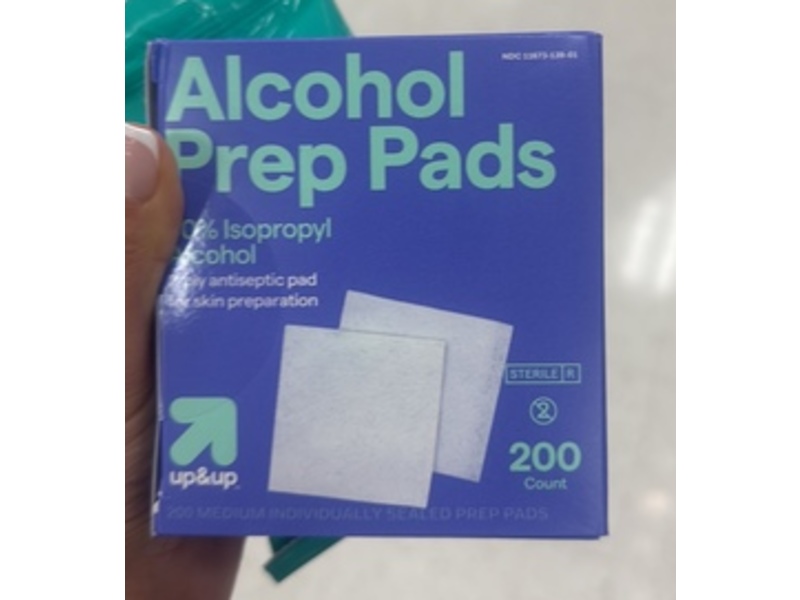 up&up Alcohol Prep Pads, Isopropyl Alcohol 70%, 200 Count