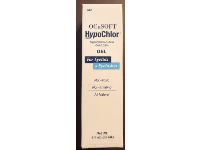 Ocusoft HypoChlor Eyelids & Eyelashes Gel, Hypochlorous Acid, 2 fl oz/59 mL