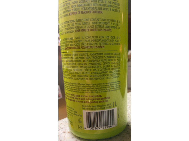 Organic Root Stimulator Olive Oil Professional Neutralizing Shampoo, 33.8 oz1 L