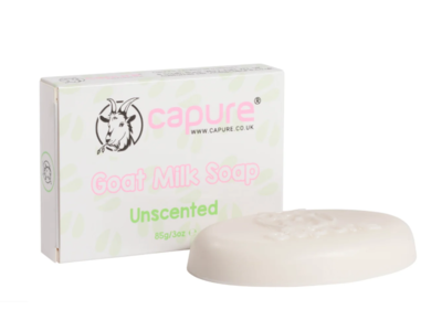 Capure Goat Milk Soap, Unscented, 3 fl oz/85 g, 5 Count