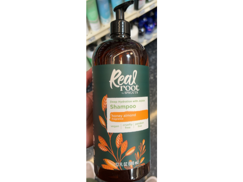Real Root By Sprouts Deep Hydration Shampoo, Honey Almond, 32 fl oz/946 mL