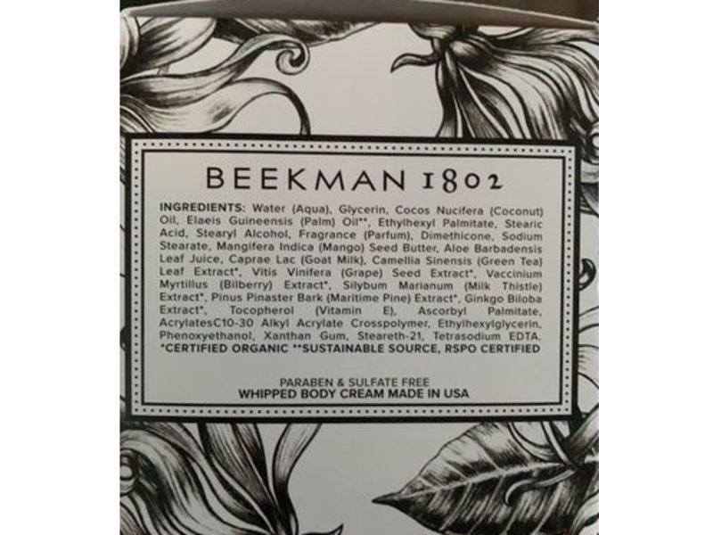 Beekman 1802 Pure Goat Milk Whipped Body Cream, Ylang Ylang & Tuberose, 8 fl oz/236 mL