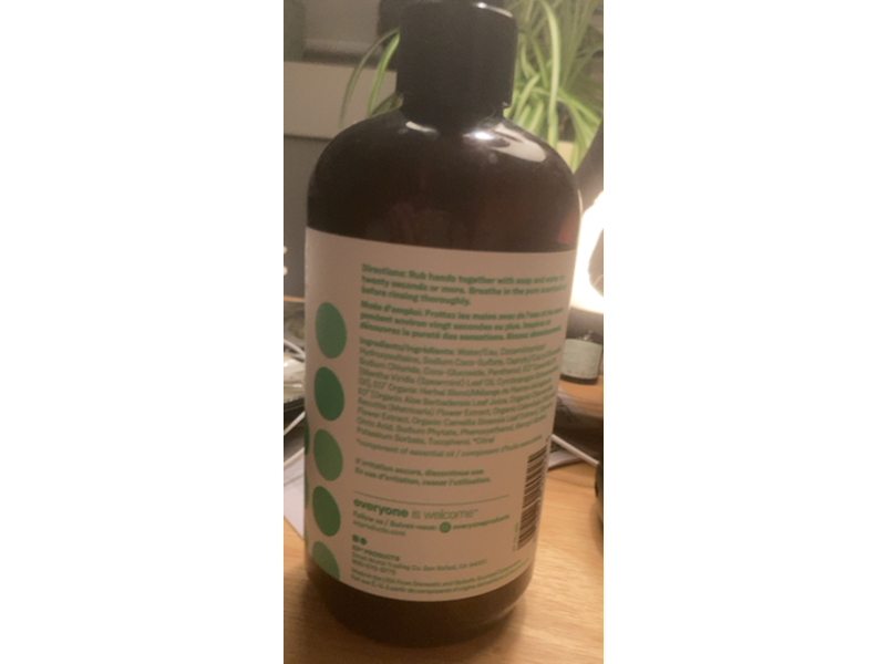 Everyone Gentle + Nourishing Hand Soap, Spearmint + Lemongrass, 12.75 fl oz/377 mL