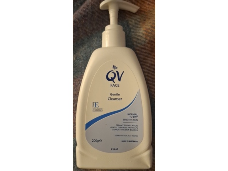 QV Skincare Face Gentle Cleanser, Vitamin E + Ceramides, 200 g