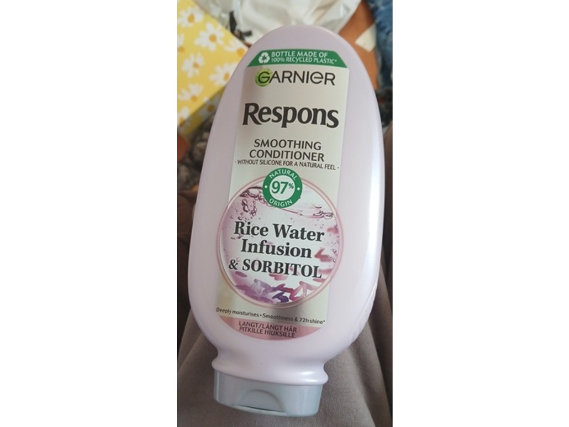Garnier Respons Smoothing Conditioner, Rice Water Infusion & Sorbitol, 400 mL