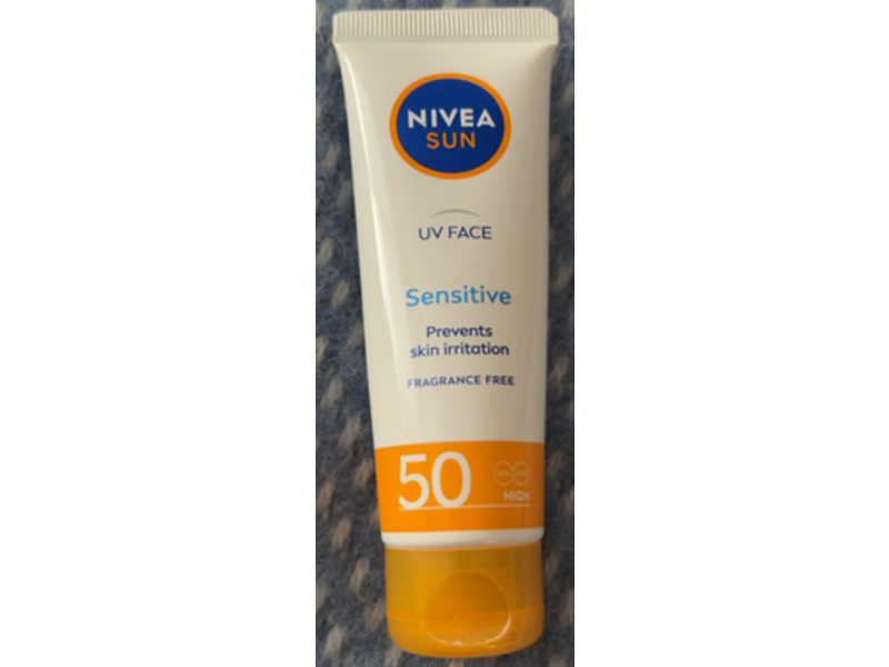 Nivea Sun Uv Face Sensitive Cream, SPF 50, 50 mL