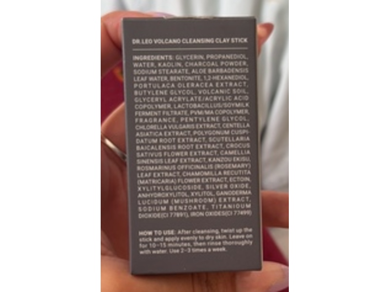 Dr.Leo Volcano Cleansing Clay Stick, 1.58 oz/45 g